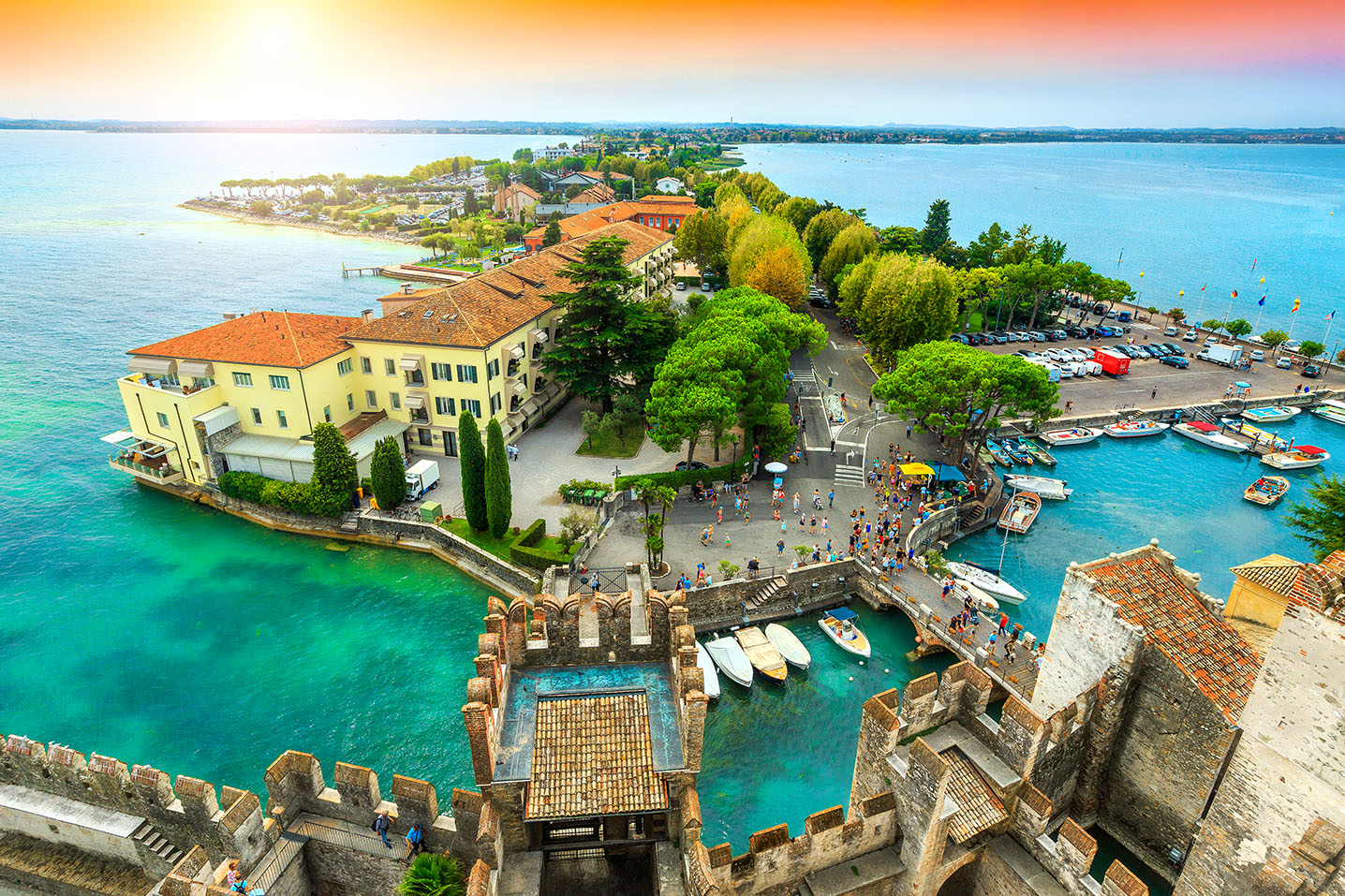 Sirmione Harbor Jigsaw Puzzle