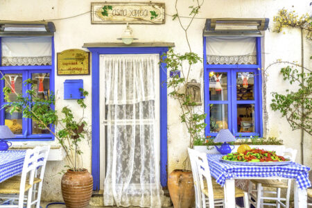 Alacati Cafe Exterior Jigsaw Puzzle