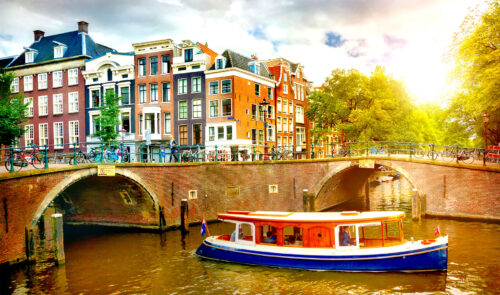 Amsterdam Boat Ride Jigsaw Puzzle