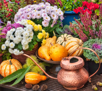 Autumn Garden Tableau Jigsaw Puzzle