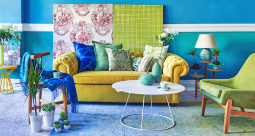 Blue Living Room Jigsaw Puzzle