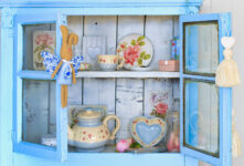 Blue Tea Cabinet