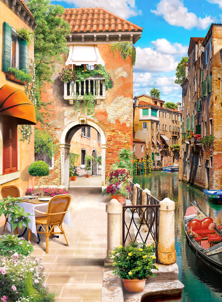 Canal Walkway Jigsaw Puzzle