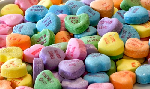 Candy Hearts Jigsaw Puzzle
