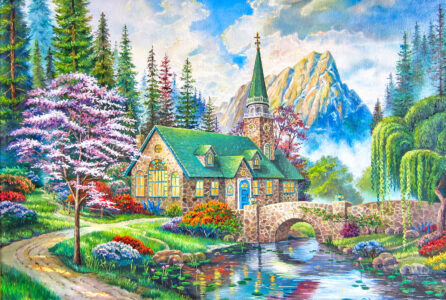 Chapel in the Woods Jigsaw Puzzle