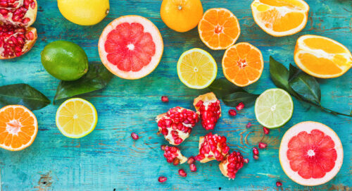 Citrus on Blue Jigsaw Puzzle