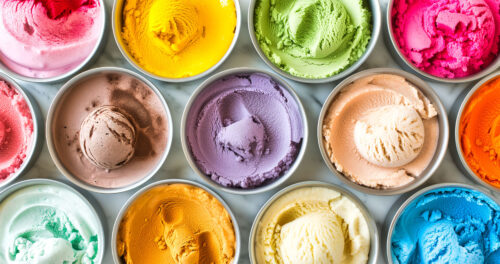 Colorful Ice Cream Cups Jigsaw Puzzle