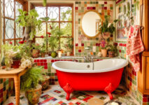 Cottage Bathtub Retreat Jigsaw Puzzle