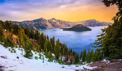 Crater Lake Park Jigsaw Puzzle