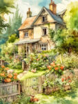 Farmhouse Watercolor