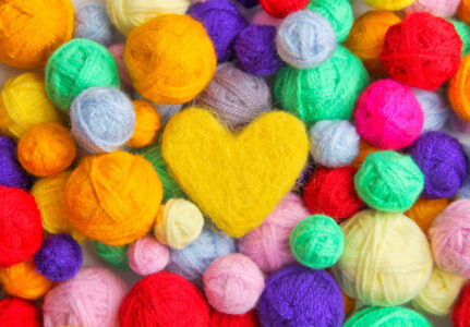 Felted Heart Jigsaw Puzzle