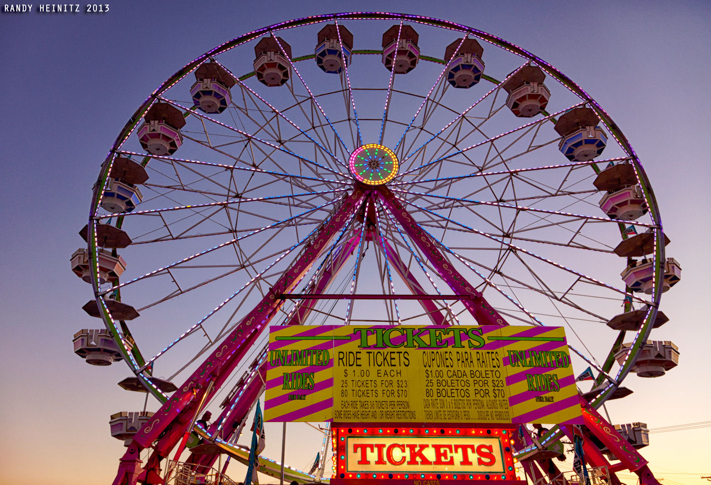 Ferris Wheel Tickets Jigsaw Puzzle