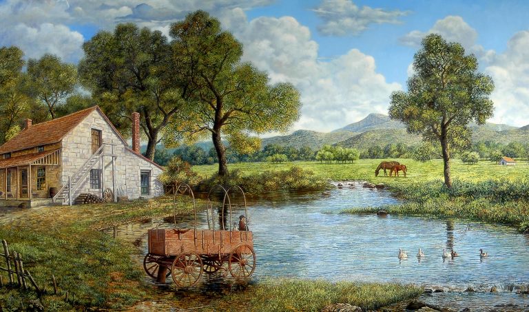 Fishing Wagon Jigsaw Puzzle