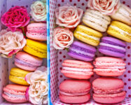 Flowers and Macarons