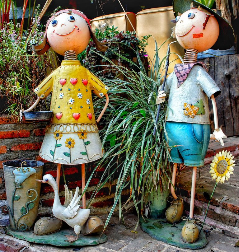 plastic garden figures