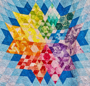 Geometric Starburst Quilt Jigsaw Puzzle