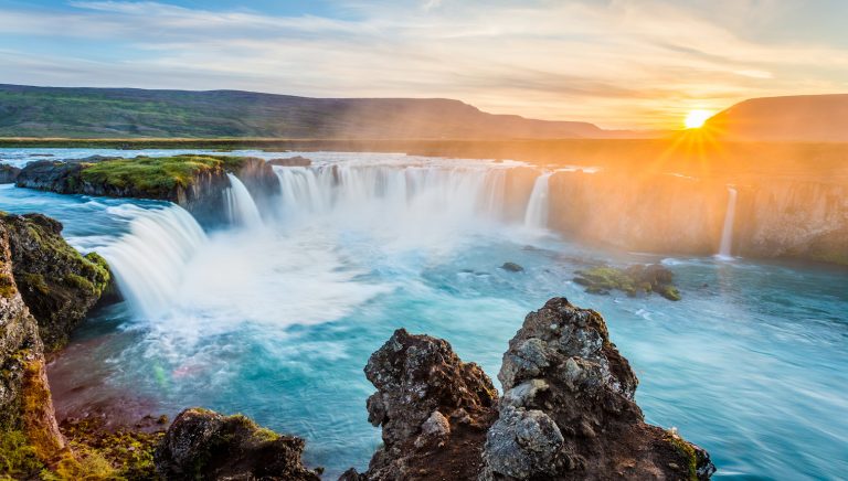 Godafoss Sunset Jigsaw Puzzle