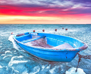 Ice Cold Sunset Jigsaw Puzzle