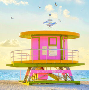 Lifeguard Station Sunrise Jigsaw Puzzle