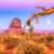 Moon in Monument Valley Jigsaw Puzzle