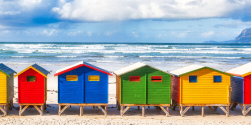 Muizenberg Beach Huts Jigsaw Puzzle