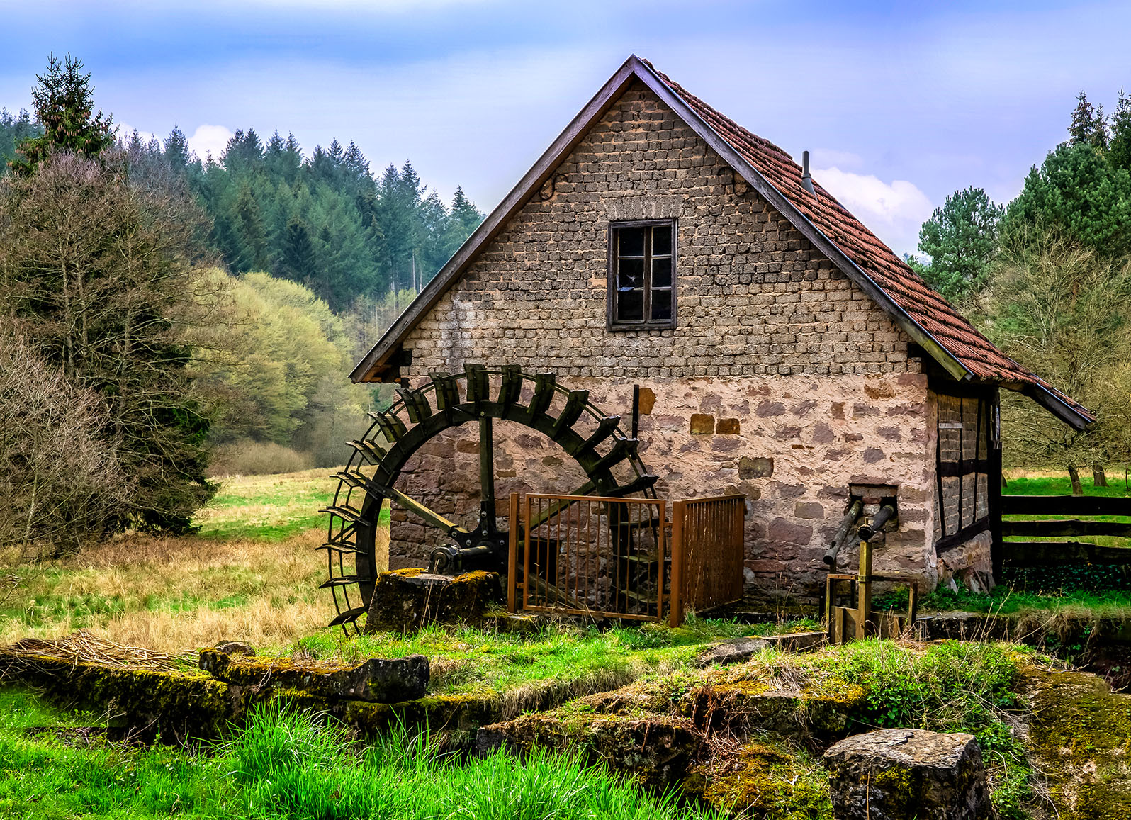 Old Stone Mill Jigsaw Puzzle   Old Stone Mill 