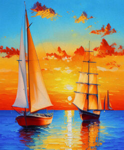 Painted Ships Jigsaw Puzzle