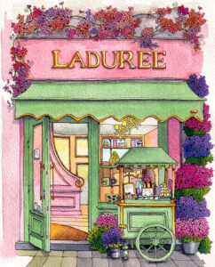 Paris Shop Watercolor Jigsaw Puzzle