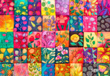 Patchwork Floral Quilt