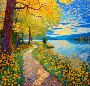 Pleasant Walkway Jigsaw Puzzle