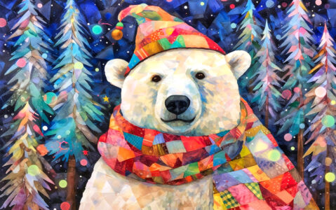 Polar Bear Quilt Jigsaw Puzzle