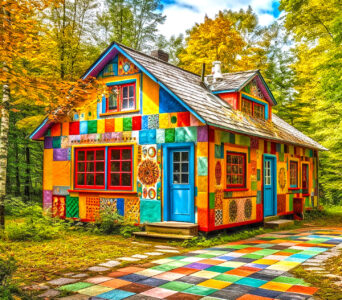 Quilted House Jigsaw Puzzle