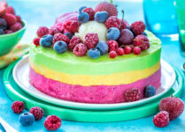 Rainbow Ice Cream Cake