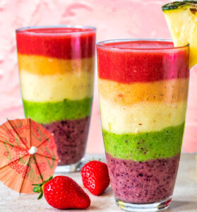 Rainbow Layered Smoothies Jigsaw Puzzle