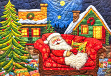 Relaxing Santa Quilt