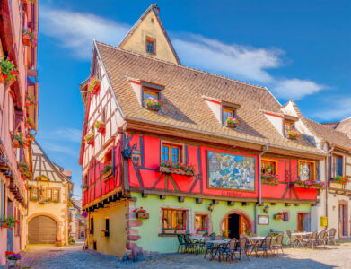 Riquewihr Cafe Jigsaw Puzzle