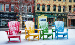 Snowy Town Square