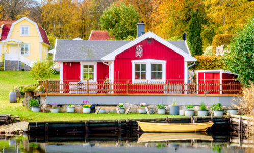 Sweden Seaside Home Jigsaw Puzzle