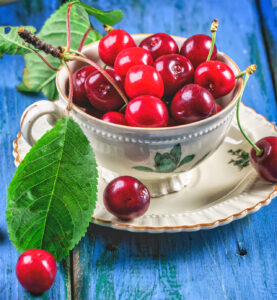 Teacup of Cherries Jigsaw Puzzle