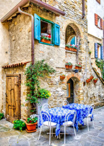 Tuscan Sidewalk Cafe Jigsaw Puzzle