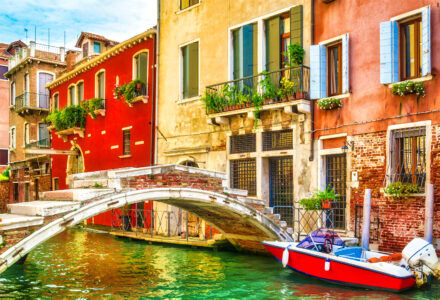 Venice Canal Scene Jigsaw Puzzle