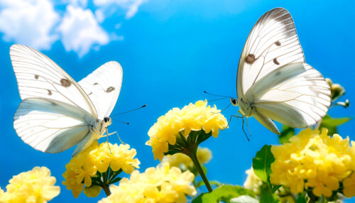 White Butterflies Jigsaw Puzzle