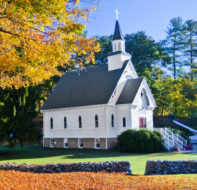 White Church Jigsaw Puzzle