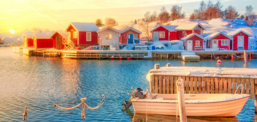 Wintry Swedish Coast Jigsaw Puzzle